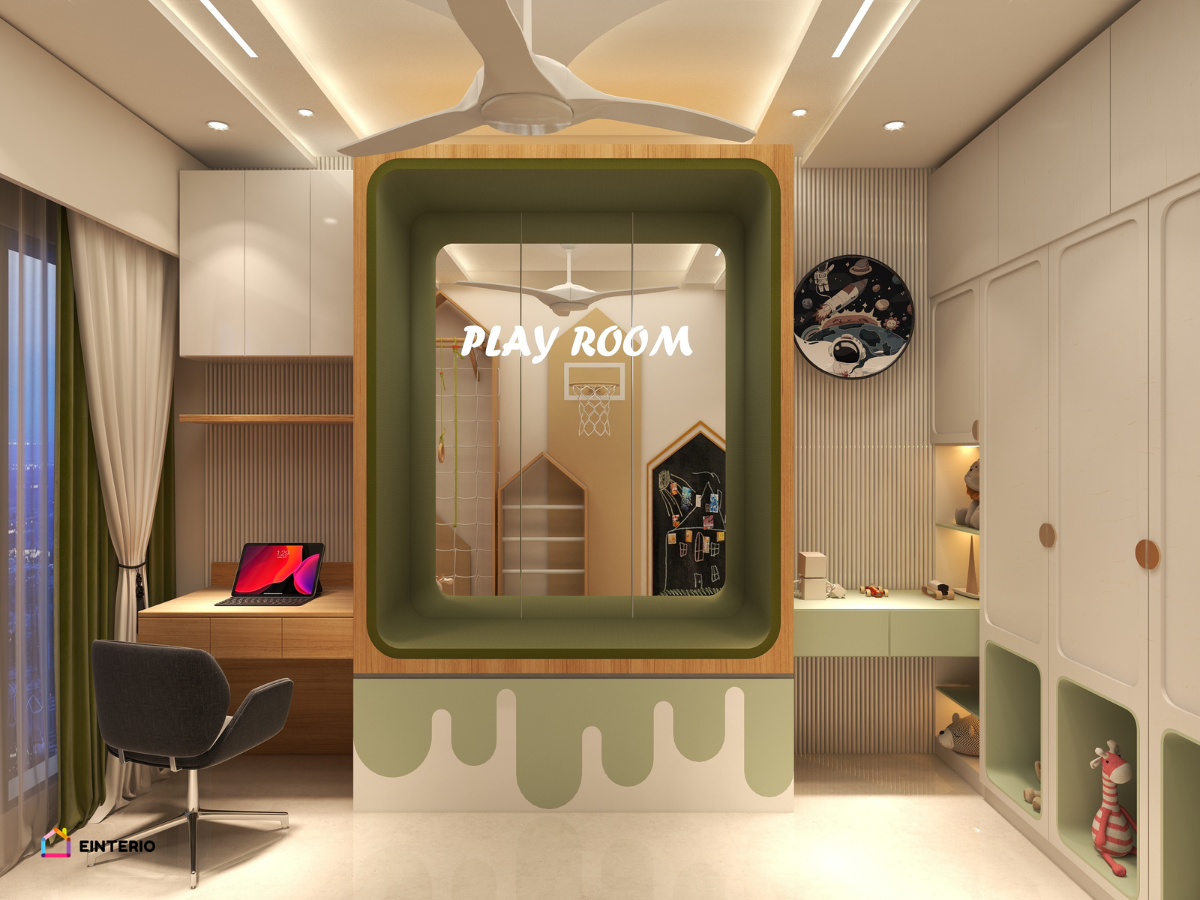 Whimsical Haven: A Dreamy Kid’s Room in a 3BHK